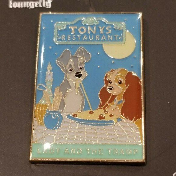Loungefly Accessories - Lady and the Tramp Tony’s Restaurant Enamel Pin